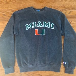 Champion University of Miami Sweatshirt